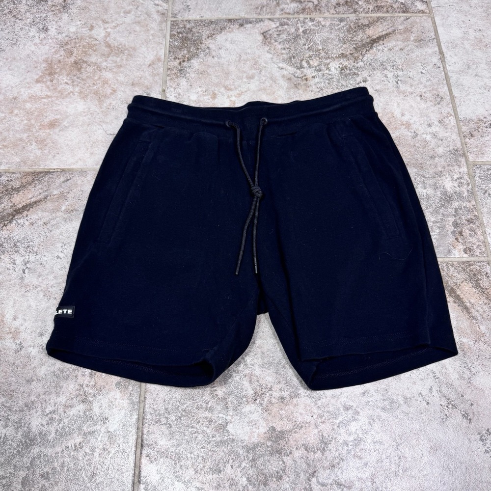 ALPHALETE Essential Core Shorts Womens Medium Black Athletic Stretch Drawstring